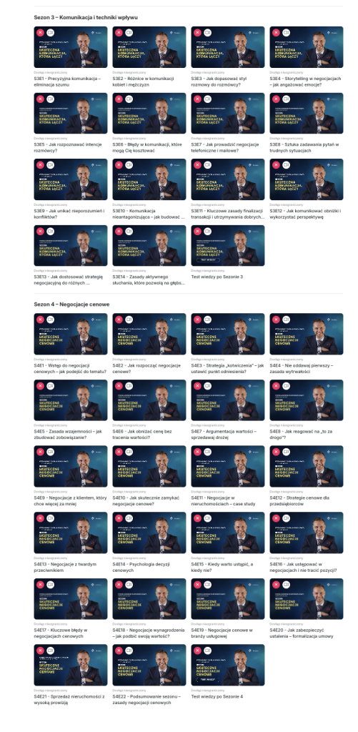 Platforma kursowa — sezon 2